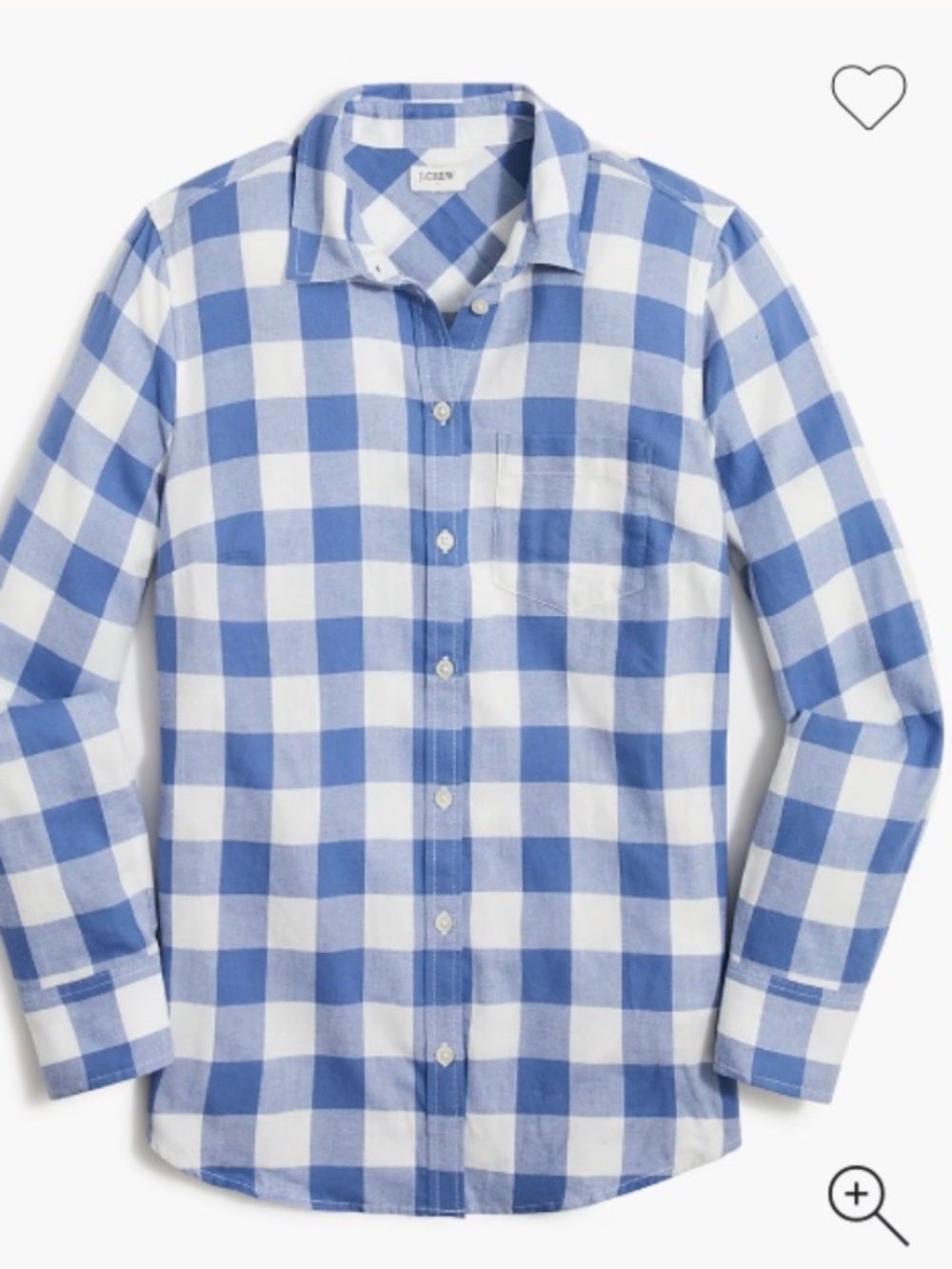 J crew size medium womens   plaid shirt button up top Medium